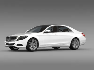Mercedes Benz S 500 Lang V222 2016 3D model