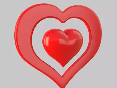 Heart icon v 06 3D model