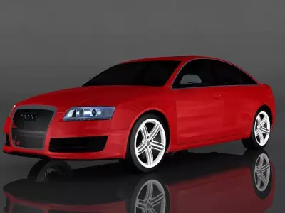 Audi RS6 2004 Low-poly 3D model