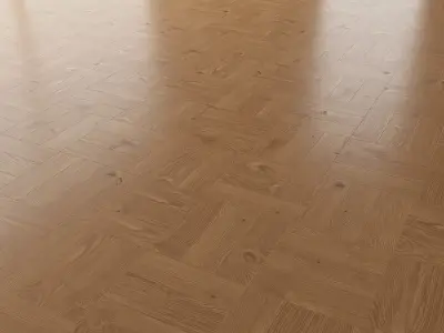 Parquet Oak Nut WWL set 3 3D model