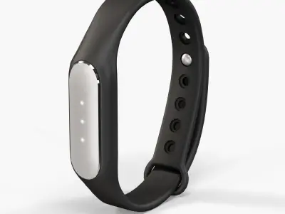 Xiaomi Mi Band Pulse 1S fitness activity tracker Low-poly 3D model