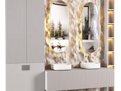 bathroom furniture 03 3D model