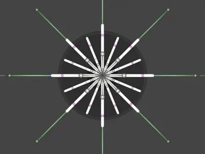 Tube Flower Lamp Daz 3D model