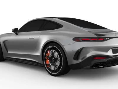Mercedes-Benz AMG GT Coupe 2024 Low-poly 3D model