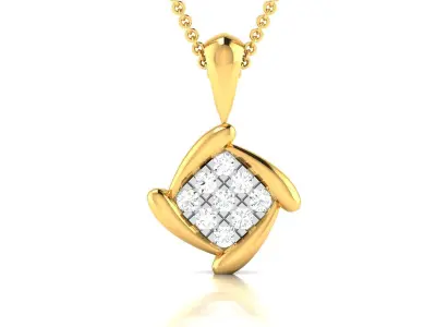 Solitaire Women Pendants 3dm STL OBJ FBX Render Details 3D print model 3