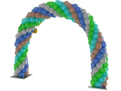 Balloon Arch 02 3D model