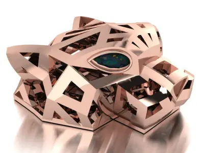 Panther  pendant 3D print model