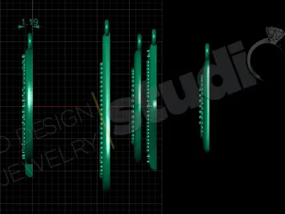 Luxury byzantine pendants designs 3d model 3D print model