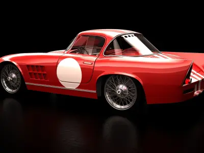 Skoda 1100 OHC Coupe 1960 3D model 3D model