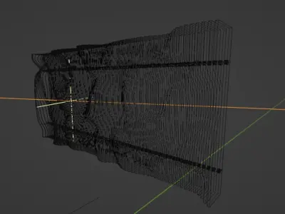 Parametric wall 3D model 11 3D model
