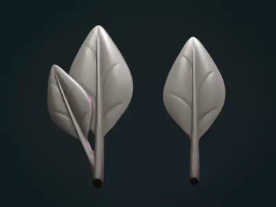 Leaves leaf 3D print model