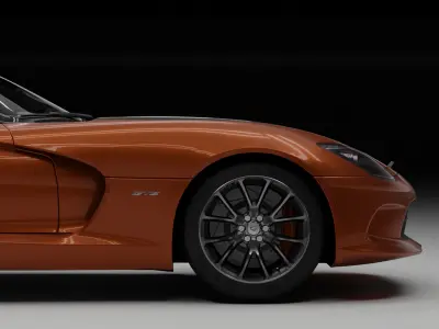 dodge viper  Low-poly 3D model