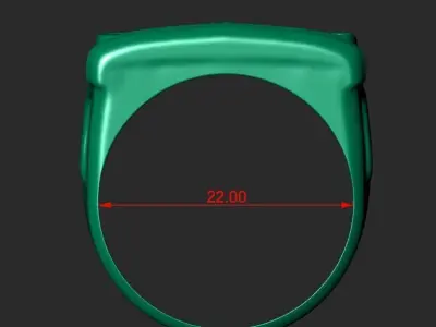 A SIGNET IN THE FORM OF A GAZ 21 CAR 3D print model