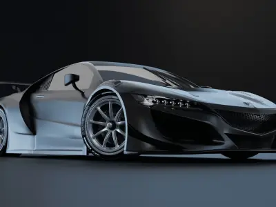 Honda NSX 2019 Low-poly 3D model