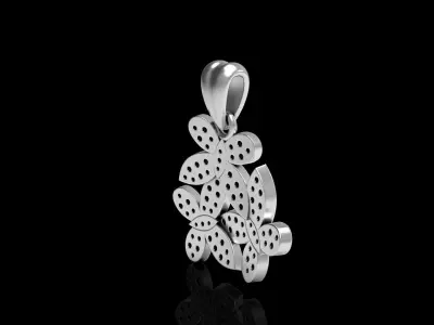 Diamond Butterfly Pendant 3D print model order