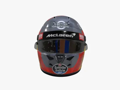 Sainz helmet 2020 Low-poly 3D model
