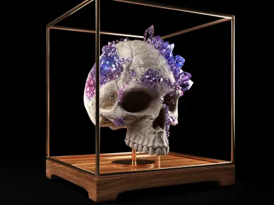 decorative mineral stones 3D model