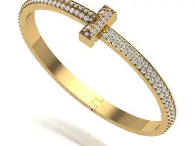 Tiffany Diamond Bracelets 3D print model