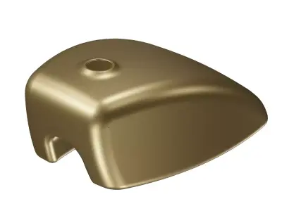 Premium Brass Bike Fuel Tank 3D model