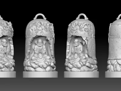 Bodhidharma  3D print model