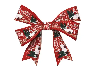 Christmas Bow Ribbon 88 Low-poly 3D model