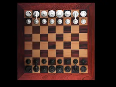 Chess Set Free Free low-poly 3D model