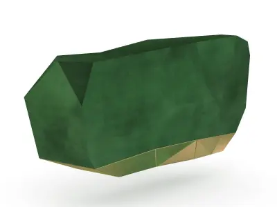 Boca Do Labo Diamond Emerald Sideboard Low-poly 3D model