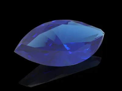  Marquise Cut Gem 3D print model