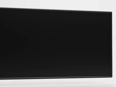 Smart TV Screen - Universal Flat Display Monitor Low-poly 3D model