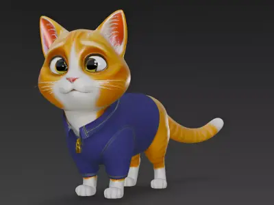 Pixar Style 3d Cat  3D model
