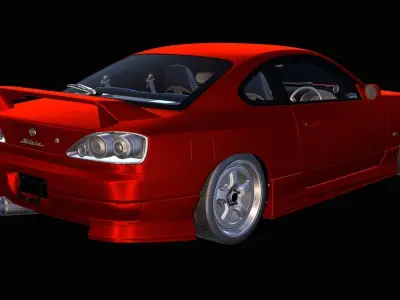 GP Sports G-Sonic Type-1 - GT7 - GT6 S15 Silvia Spec R Low-poly 3D model