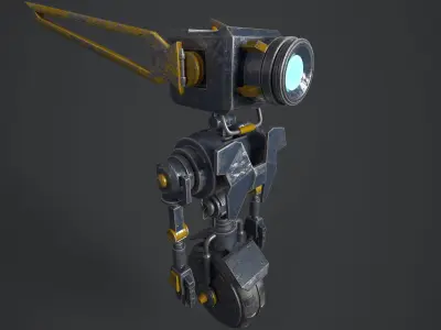 Robot Engineer 3D model Low-poly 3D model