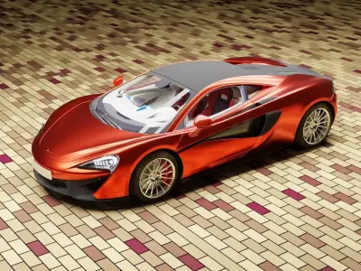 The McLaren 570S 3D model
