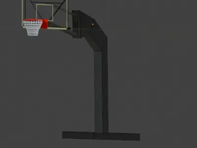 FBX  Basketball hoop Low-poly 3D model