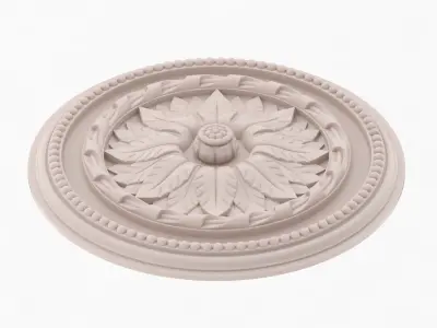 Classic Ceiling Medallion 28 3D model