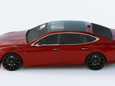 Lexus LS500H Sport 2021 3D model