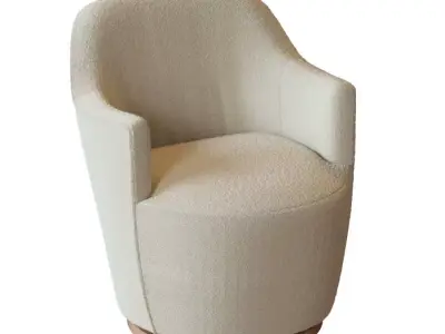 Elton Chenille Chair 3D model