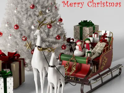 Christmas tree 02 3D model