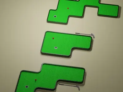 Miniature Golf Course 05 set 3D model