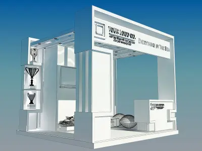  Booth Exhibition Stand a486  3D model