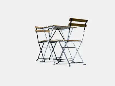 TARNO table2 chairsoutside 3D model