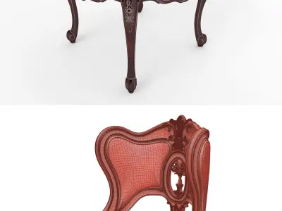 Venus Armchair Low-poly 3D model