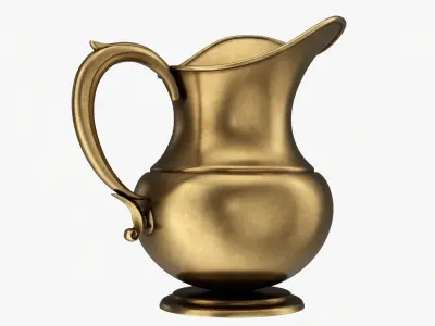 Metal jug antique 3D model