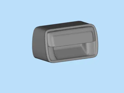 STL printable RC Car Door Handle Kit for Lexan body 3D print model