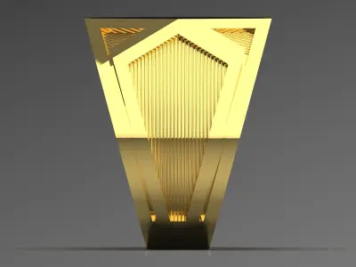 black stone man gold ring mr0154 3D print model