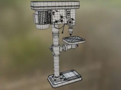 1 to 24 scale drilling machine 3D print model
