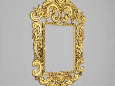 Classic Frame Mirror 003 3D model
