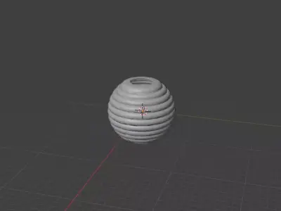 Vaso em formato de bola Free 3D model