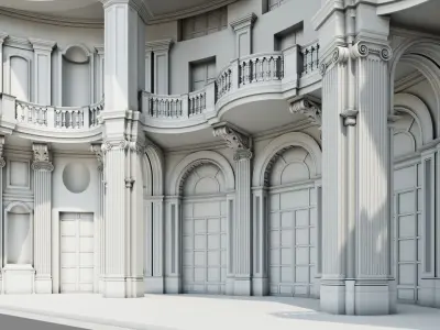 Stupinigi Central Hall ID071 3D model