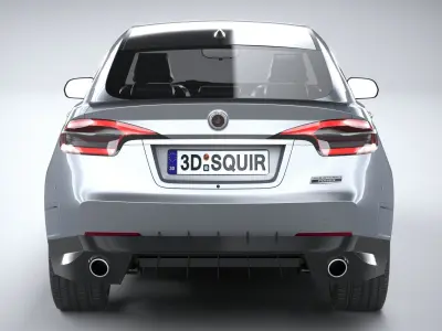 Generic SUV Coupe 2018 LowPoly 3D model